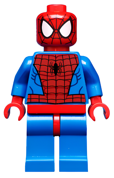 Минифигурка Lego Super Heroes Spider-Man - Black Web Pattern, Red Hips sh115 U